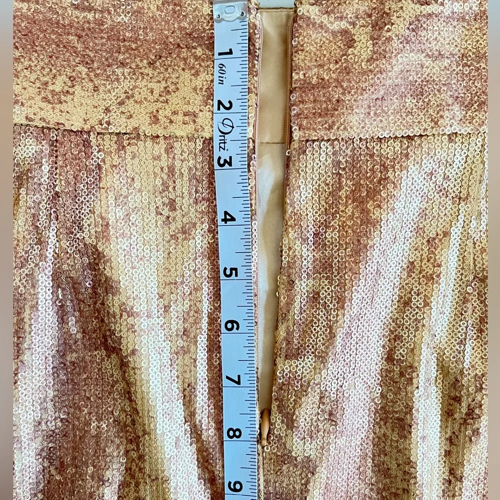 CLEARANCE Antonio Melani - Size 14 Gold/ Metallic Snake skin skirt NWT - Picture 4 of 8